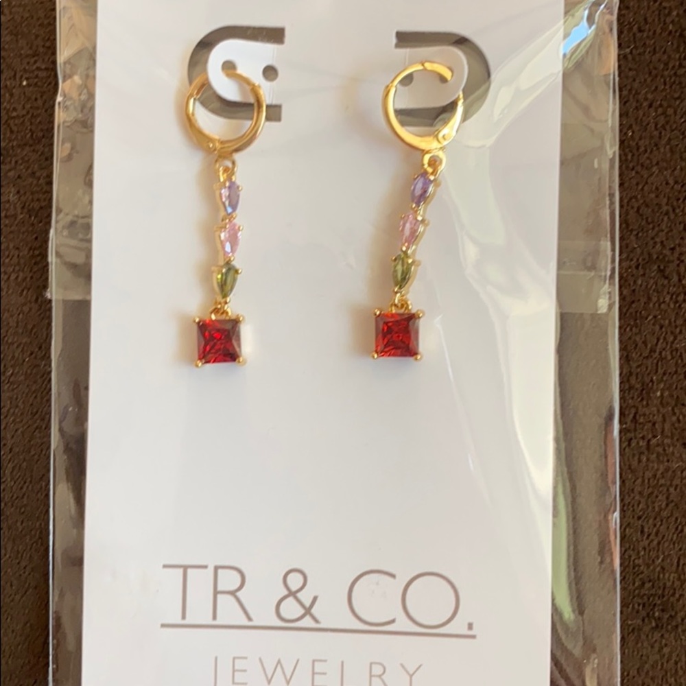 Gold filled dangle earring